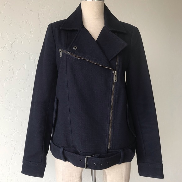 Banana Republic Jackets & Blazers - Banana Republic Navy Motorcycle Jacket
